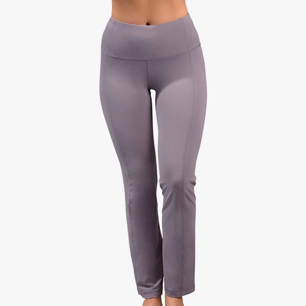 YOGALICIOUS High Waist Leggings Grey Mauve NWT XS